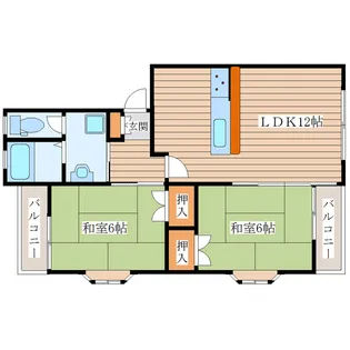 チェスナットコートⅡ【1階】の間取り