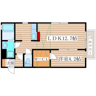 宮城県仙台市青葉区栗生5丁目【アパート】の間取り