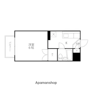 コーポ川内【403号室】の間取り