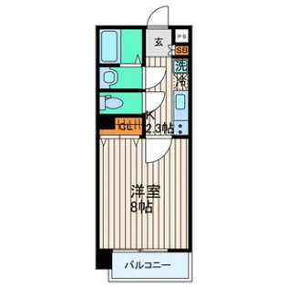 シティマンション木町通【3階】の間取り
