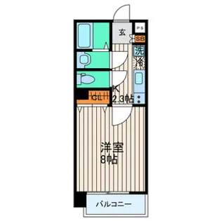シティマンション木町通【11階】の間取り