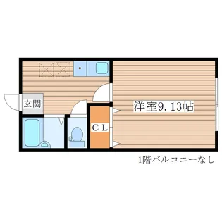 ハイツロックラージA【1階】の間取り