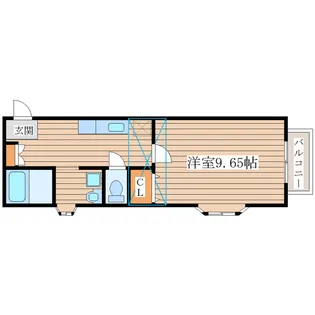シュクール宮 一番館【2階】の間取り