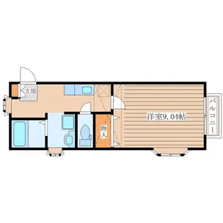 サゥーヂビバⅡ【2階】の間取り