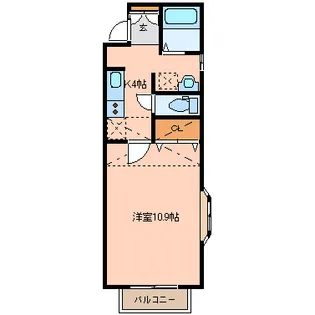 WISH荒井【2階】の間取り