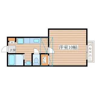 エルマーノ愛子中央1【2階】の間取り