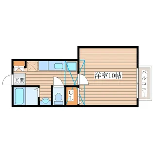 クレール成田【2階】の間取り