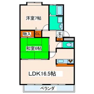 コージィコート壱番館【2階】の間取り