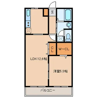 ヴィーブル【2階】の間取り