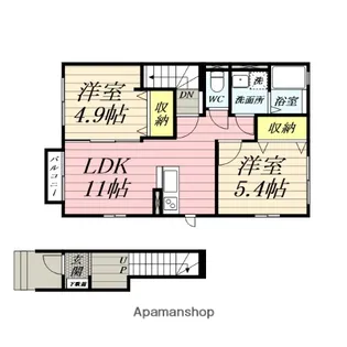 ESPOIR DE LUMIERE(エスポア デ リュミエール)【2階】の間取り