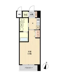 アントラ立町【4階】の間取り