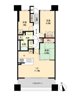 ドゥーエ仙台イースト【14階】の間取り