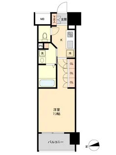 レジディア榴岡 ウエスト棟【3階】の間取り