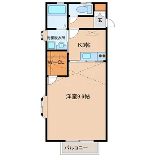 WISH原町ノース【1階】の間取り