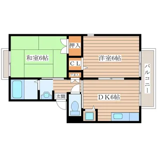 セジュール葵【2階】の間取り
