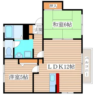 コモンシティ福沼 C棟【2階】の間取り