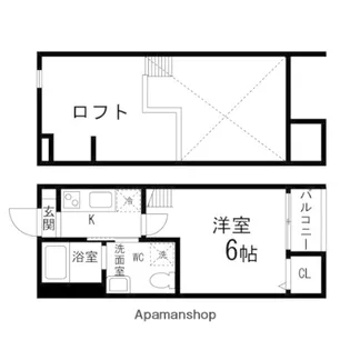 杜のアパートメントA棟【103号室】の間取り