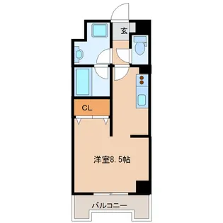 フォートレジデンス元寺小路【8階】の間取り