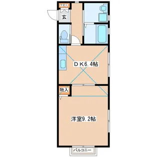 セウ・ヴォアル【2階】の間取り