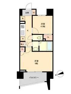 HF仙台長町レジデンス【2階】の間取り