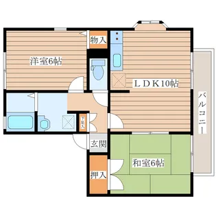 スプリングガーデンD【1階】の間取り