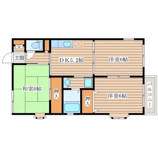 シュトラール弐番館【2階】の間取り