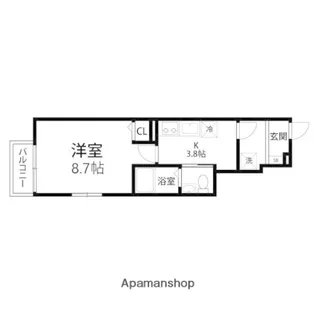 アヴァンセ水の森【101号室】の間取り