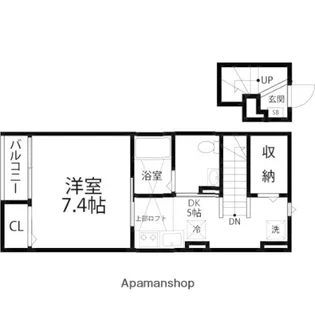 アヴァンセ水の森【202号室】の間取り