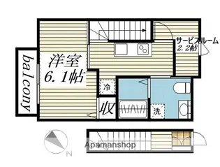 シンティラーレ小松島【2階】の間取り