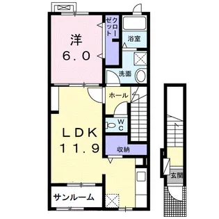 セルバ・セレッソ【2階】の間取り