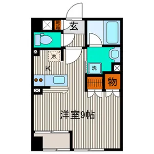 エイブルシティ黒松【1階】の間取り