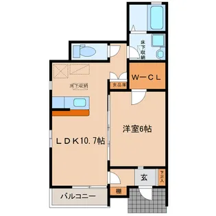 LE CIEL A【1階】の間取り