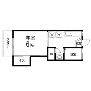 第1柏木ハウス【202号室】の間取り