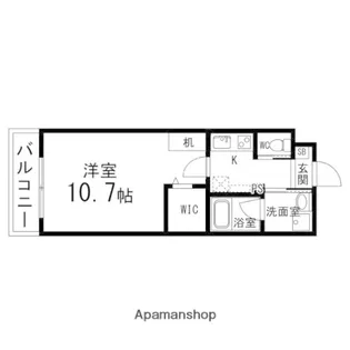 S.F北仙台ステーション【402号室】の間取り