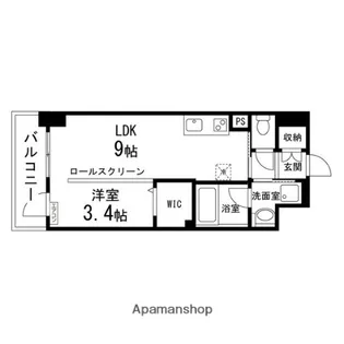 ルキシア大町西公園【1004号室】の間取り