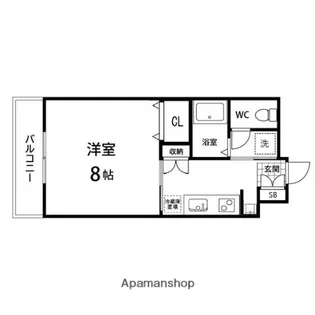 喜多禄コート【211号室】の間取り