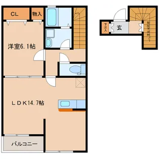 アミューズSD【2階】の間取り