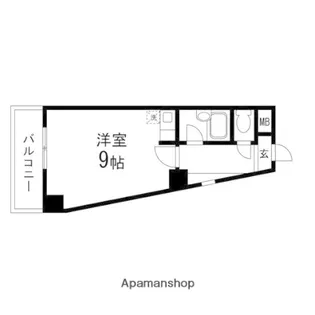 花京院足利ビル【505号室】の間取り