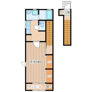 ファーストブリッジ【2階】の間取り