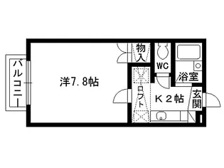 パセオステーブル泉中央【2階】の間取り