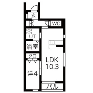CASA ETERNO(カーサエテルノ)【1階】の間取り