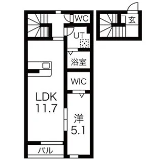 CASA ETERNO(カーサエテルノ)【2階】の間取り