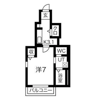 セレナヴィラ落合【1階】の間取り