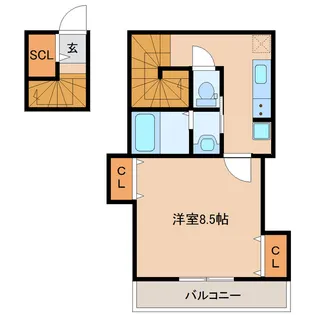 カサアルティスⅠ【2階】の間取り