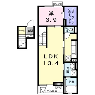 CENTRAL COLINE【4階】の間取り