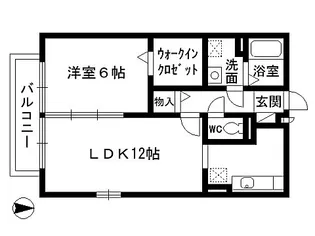ドリームヒルズ C【1階】の間取り