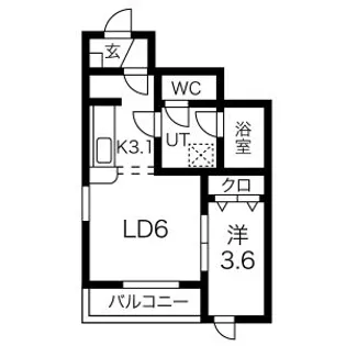 CHARMANT COURT(シャルマンコート)【1階】の間取り