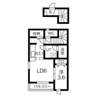 CHARMANT COURT(シャルマンコート)【2階】の間取り