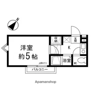 アップルハウス泉中央【106号室】の間取り