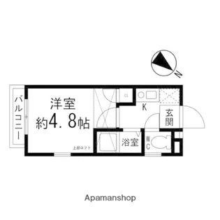 1Kの間取り画像